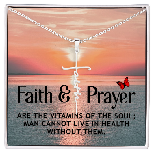 Spiritual Gift - Confirmation Cross Gift, Teen Baptism Gift, First Communion Gift - Faith Cross Necklace
