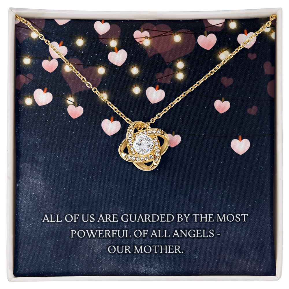 Gift For Mother - To My Mom Necklace - Love Knot Necklace - Mother's Day Gift - Best Mom Gift Message Card