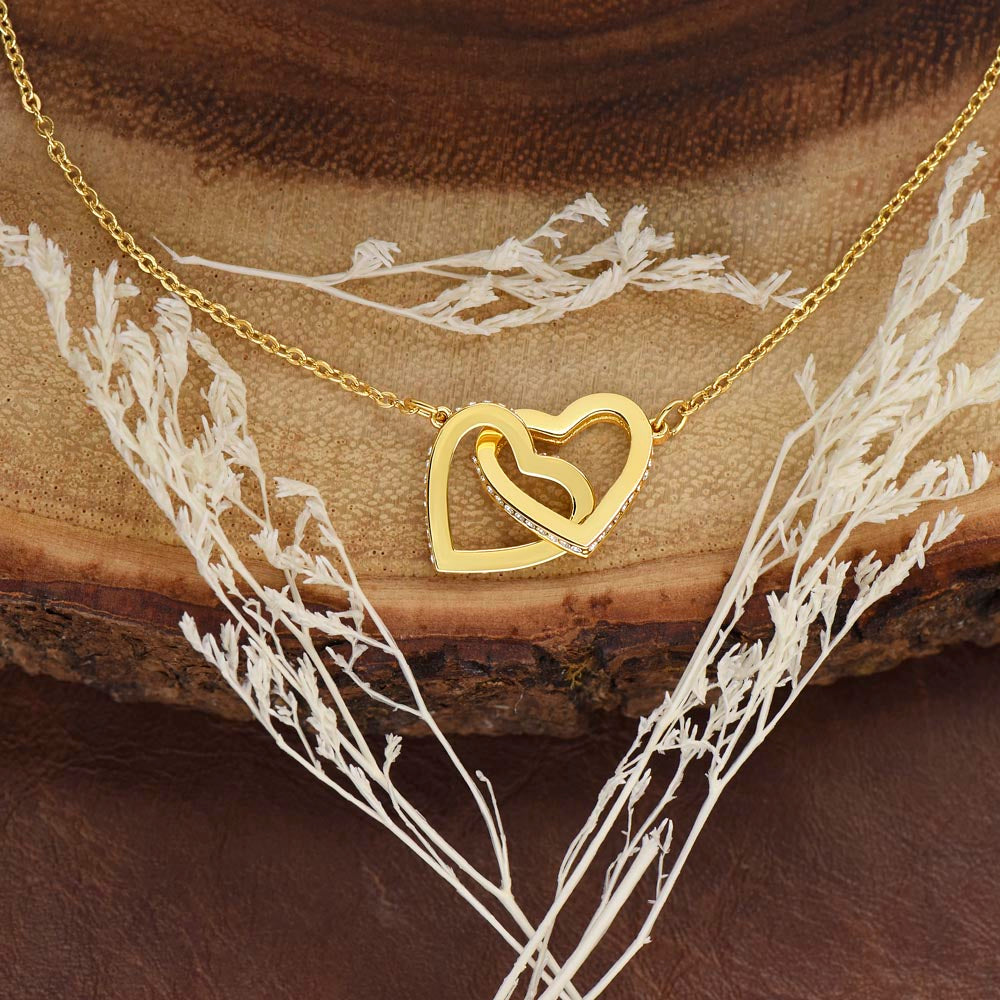 To My Mom - Interlocked Heart Necklace - Gift For Mother - Best Mother's Day Gift - Mom Birthday Gift