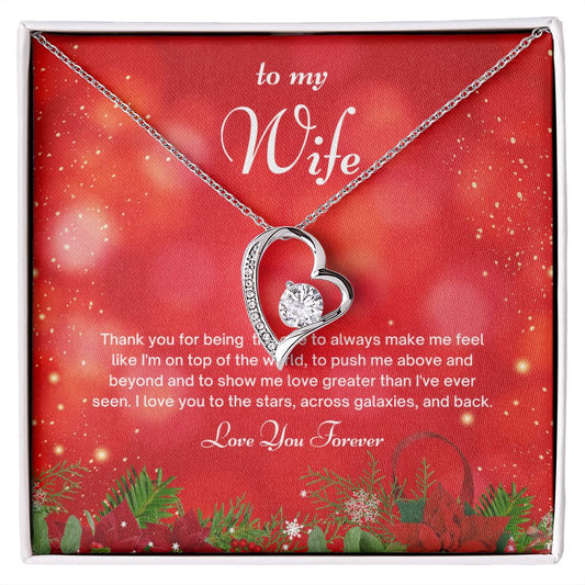 To My Wife Necklace - Christmas Gift For Wife - Wife Birthday Gift - Forever Love Necklace