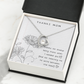 To My Mom - Forever Love Necklace - Best Gift For Mom - Mother's Day Gift, Birthday Gift Message Card