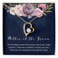 To My Mom - Forever Love Necklace - Gift For Mom - Mother's Day, Birthday Gift Message Card